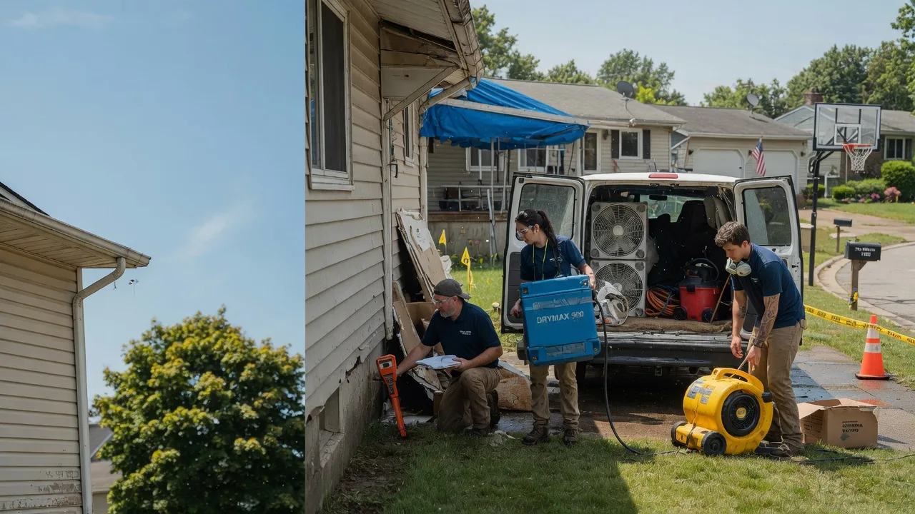 Ceiling Leak Cleanup in Aniwa, WI near me