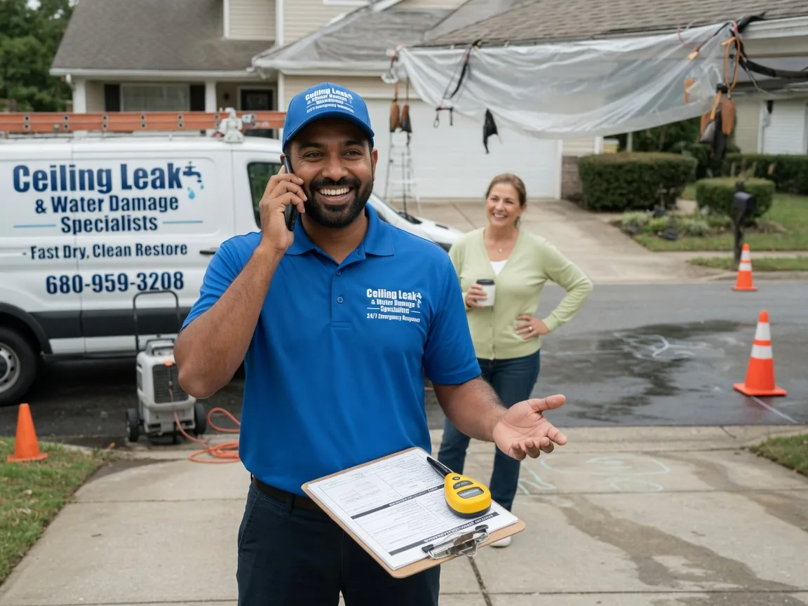 Ceiling Leak Cleanup Aniwa, WI FAQs
